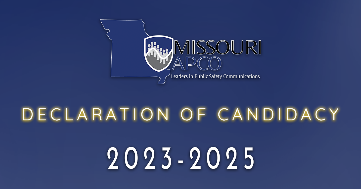 Missouri APCO Accepting Declaration of Candadicy for 20232025 Term